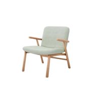 كرسي لوجو بهيكل خشبي ومقعد وظهر منجدين