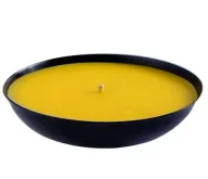 Large Outdoor Lemon Scented Citronella Bowl in Black
