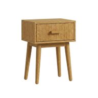 Alba Bedside Table With 1 Drawer & Slanted Legs