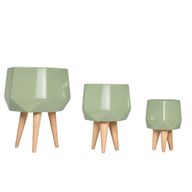Sila Fiberglass Planter Set