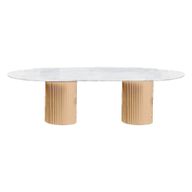 Fluted Marble Dining Table