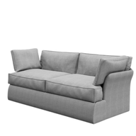 Plush 2 Seater Sofa With Beech Wood Frame