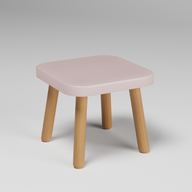 Simple Square Chair In Beech\Pine Wood