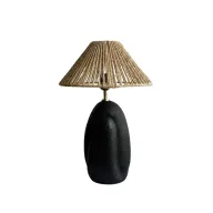 Pebble Shade Natural Side Lamp