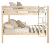 Leonie Natural Beech Wood Bunk Bed With Ladder