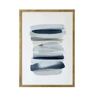 Sama Abstract Blue Watercolor Wall Art