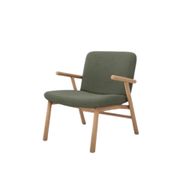 كرسي لوجو بهيكل خشبي ومقعد وظهر منجدين