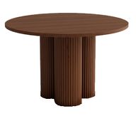 Ayla Round Dining Table – A Sculptural Design with Natural Warmth