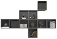 Cube Wall Unit With 10 Open Shelves
