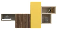 Cube Wall Unit with Open & Closed Storage Spaces