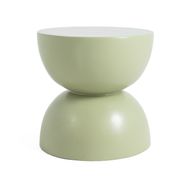 طاولة نوفا الجانبية من الألياف الزجاجية – قطعة ديكور منحوتة عصرية