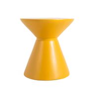 طاولة مانتا الجانبية – طاولة مستديرة عصرية من الألياف الزجاجية