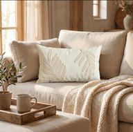 Golden Leaf Tufted Cushion CL-29