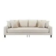 Alenny Three-Seater Couch With Sleek Black Legs
