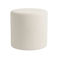Round Pouf - Fully Upholstered - Sturdy Frame