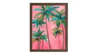 Pink Palms Wall Art
