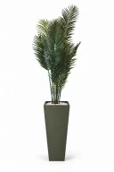 Modern Artificial Areca Planter In Obelisk Pot