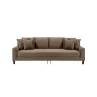 Alenny Three-Seater Couch With Sleek Black Legs