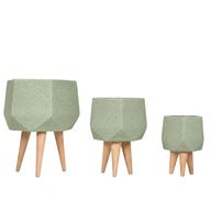 Sila Fiberglass Planter Set