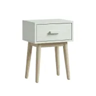 Alba Bedside Table With 1 Drawer & Slanted Legs
