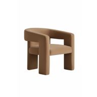 Boucle Fully Upholstered Chair