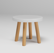 Simple Round Chair In Pine Wood