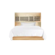 Arket Engraved Headboard Bed