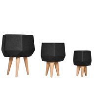 Sila Fiberglass Planter Set