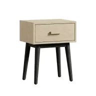 Alba Bedside Table With 1 Drawer & Slanted Legs