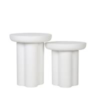 Mono Fiberglass Side Table Set