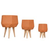 Sila Fiberglass Planter Set