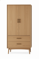 خزانة خشب رترو - هيكل خشبي طبيعي