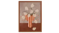 Striped Bloom Wall Art