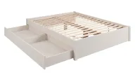 Modern Storage Bed with Built-In Drawers and Sleek Design