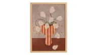 Striped Bloom Wall Art