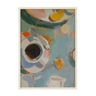 Sahwa Abstract Coffee & Citrus Wall Art