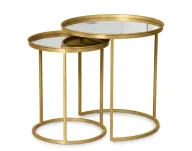 Atik Side Table AG1006 - Sturdy Metal Frame