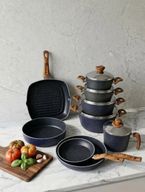 14-Pieces Terynova Granite Cookware Set
