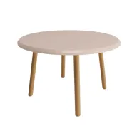 ترابيزة مستديرة من خشب الزان \العزيزي مع أرجل مائلة