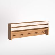 رف وعليقة اسكا - هيكل خشبي متين