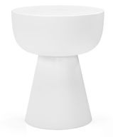 طاولة زوي الجانبية – طاولة مستديرة عصرية من الألياف الزجاجية