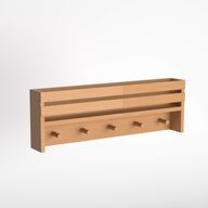 رف وعليقة اسكا - هيكل خشبي متين