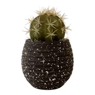 Artificial Ball Cactus with Terrazzo Pot
