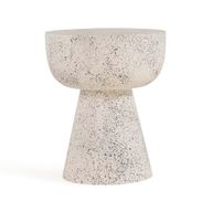 طاولة زوي الجانبية – طاولة مستديرة عصرية من الألياف الزجاجية