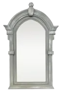 Garden Classic Wooden Arch Mirror With Antiqued Finish