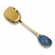 Gold Buffet Serving Spoon with Colored Handle