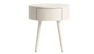 Maple Night Table - Round Design - Sturdy Wood
