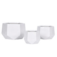 Stellar Fiberglass Planter Set