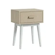 Alba Bedside Table With 1 Drawer & Slanted Legs
