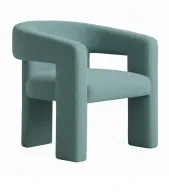 Boucle Fully Upholstered Chair